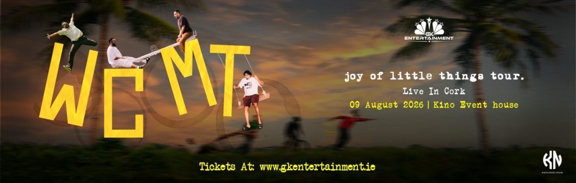 Poster for When Chai Met Toast – Joy of Little Things, live in cork on 9th August 2026 at kine events house , presented by GK Entertainment.