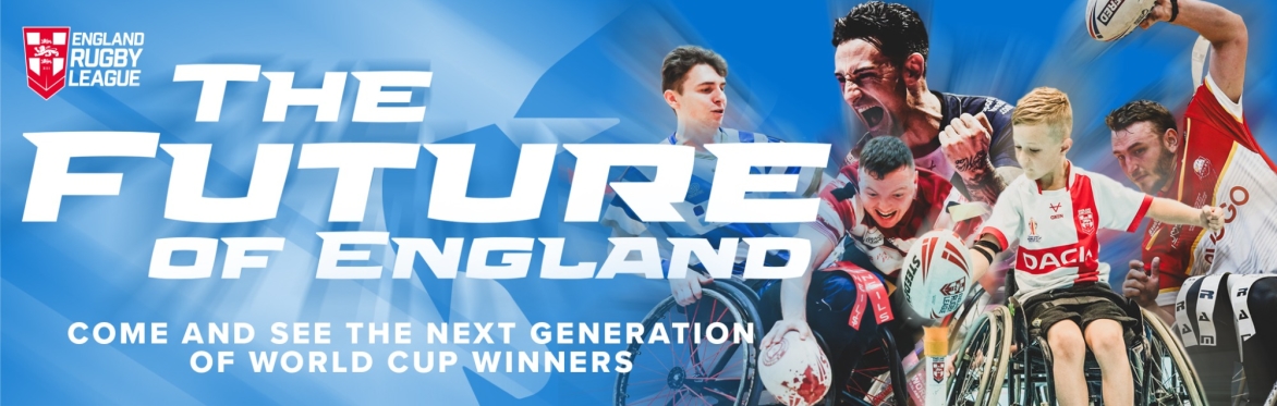 Image of junior and senior wheelchair rugby league players