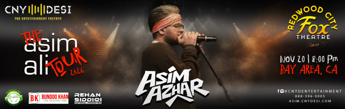 Asim Azhar Live in Bay Area