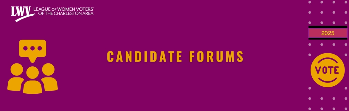 Mount Pleasant Town Council Candidate Forum, co-sponsored by LWV Charleston and East Cooper Arts Advocates