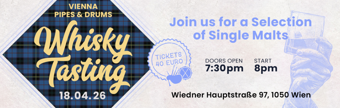 Vienna Pipes 2026 Whisky Tasting / Whisky Verkostung