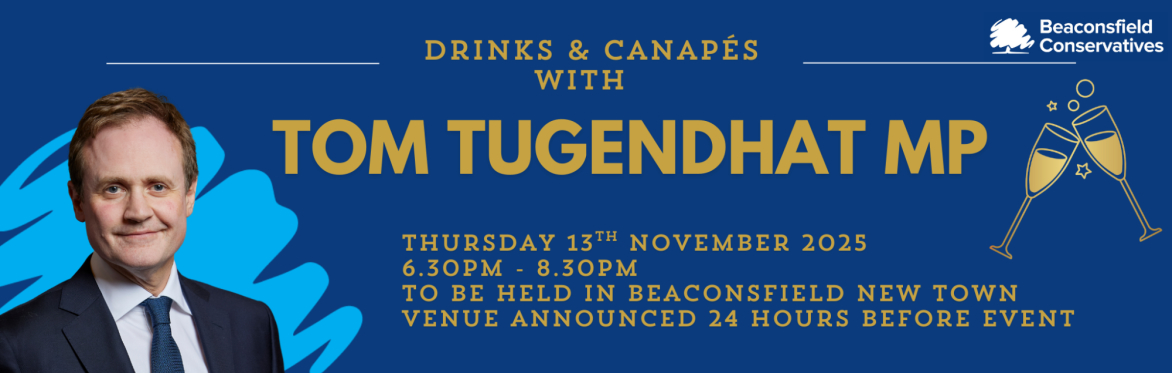 Drinks & Canapés with Tom Tugendhat MP