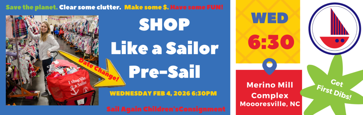 Sail Again's Shop Like A Sailor Pre-Sail
