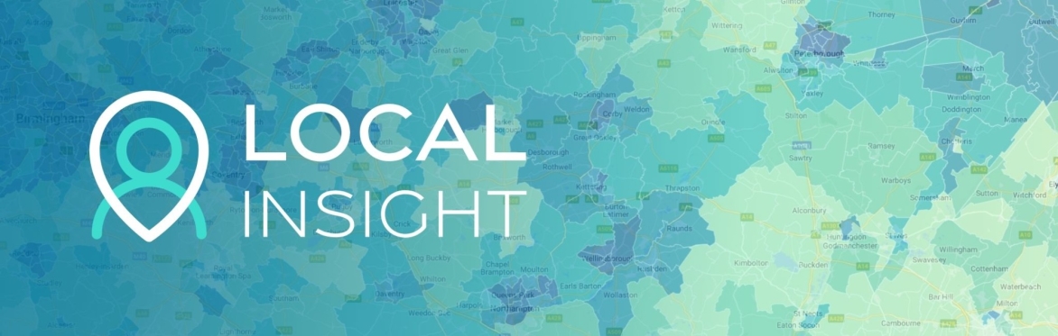 image of the local insight logo on a background of the map