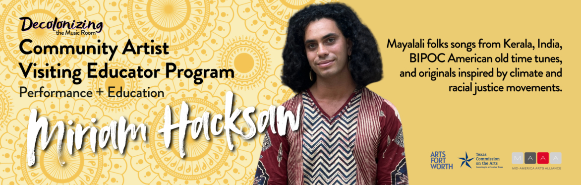 Miriam Hacksaw in Concert, presented by Decolonizing The Music Room