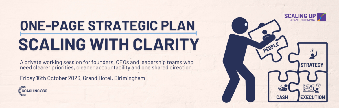 scaling with clarity the one page strategic plan session birmingham