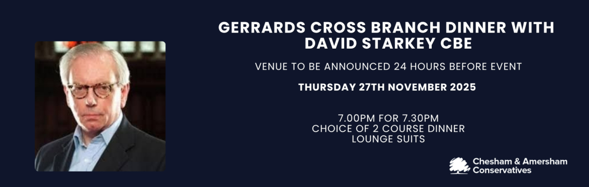 Gerrards Cross Branch Dinner with David Starkey CBE