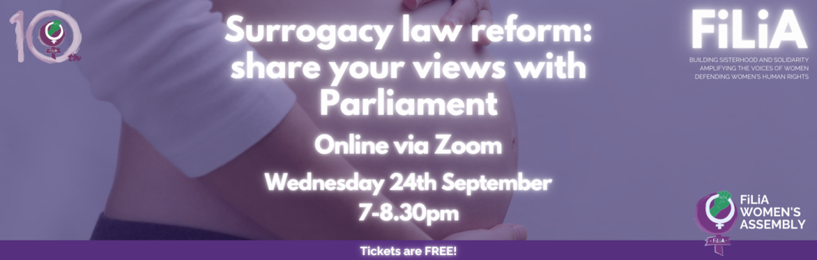 Surrogacy Law reform – share your views with Parliament