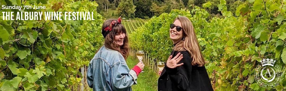 girls with a glass of albury wine in the vineyard