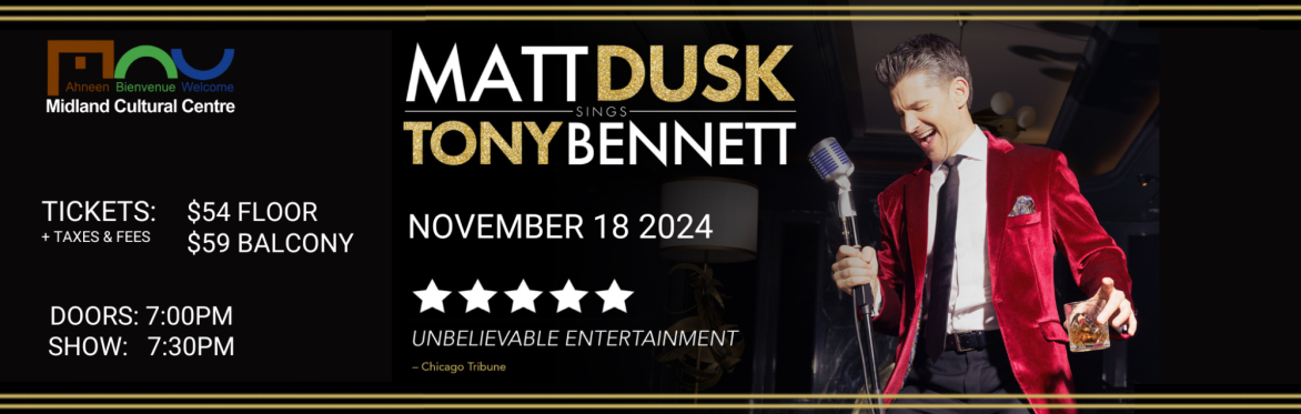 MCC Presents: Matt Dusk Sings Tony Bennett