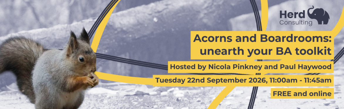 Acorns and Boardrooms: unearth your BA toolkit
