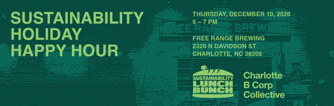 Sustainability Holiday Happy Hour Banner