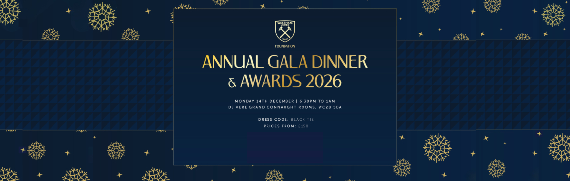 West Ham United Foundation Gala Dinner & Awards 2026
