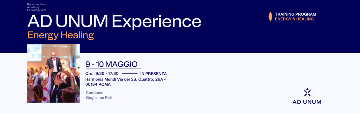 Italia - AD UNUM Experience: Energy Healing- Corso in italiano