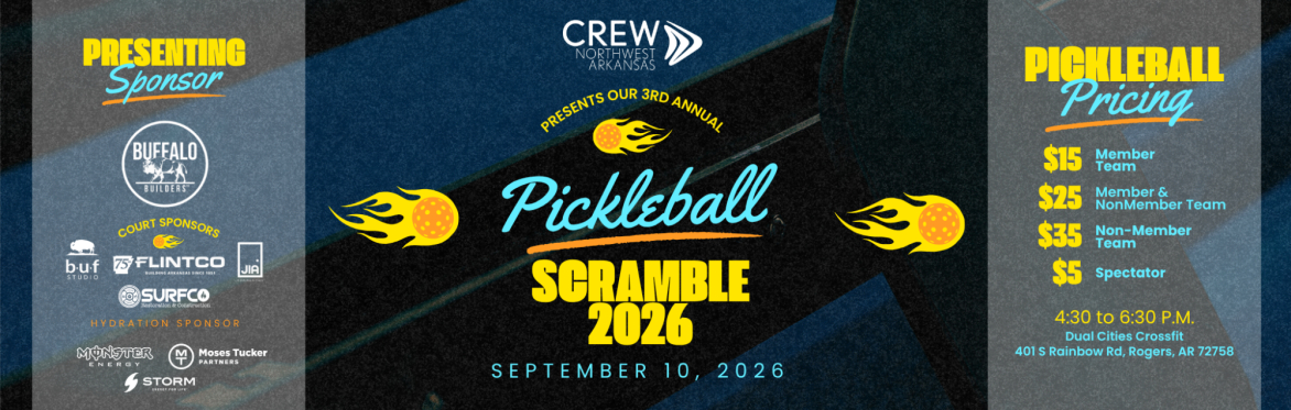 3rd Annual Pickleball Scramble | CREW Northwest Arkansas