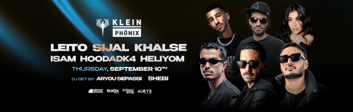 Persian hiphop fest with Sijal, Leito, Khalse, Hoodadk4, Isam & Heliyom at Klein Phonix Istanbul