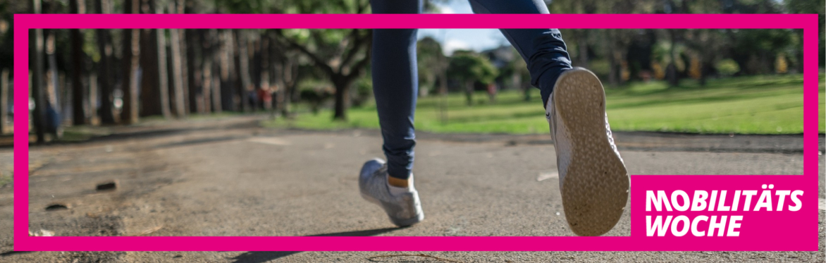 Joggend durch die Innenstadt