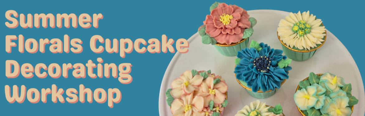 Summer Florals Cupcake Decorating