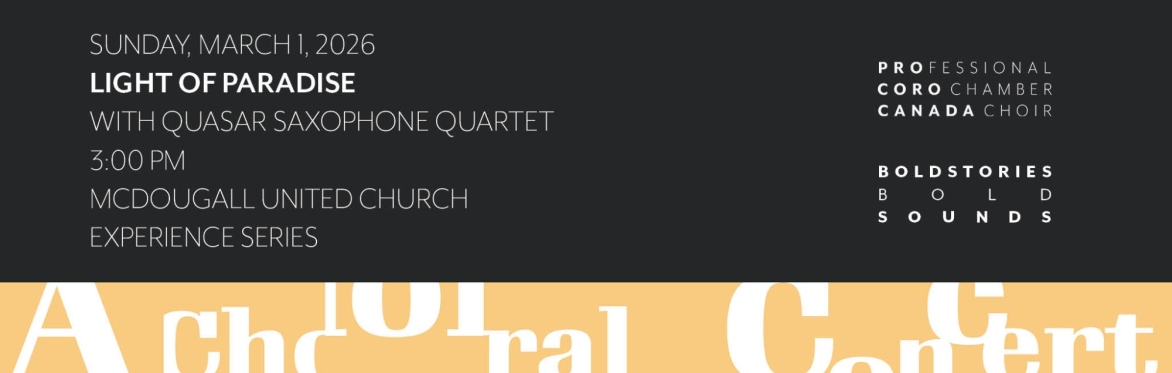 Light of Paradise, with Quasar Saxophone Quartet