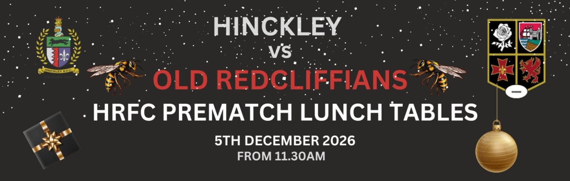 HRFC PREMATCH LUNCH - Sat  5th DEC vs OLD REDS