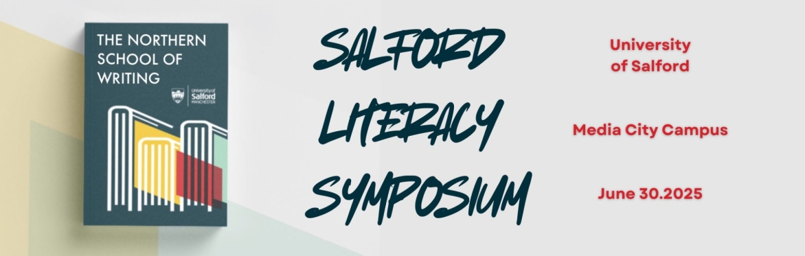 graphic of the Northern School of Writing logo, date and time of symposium