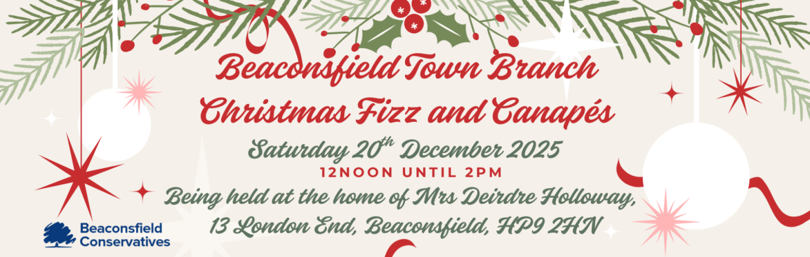 Beaconsfield Town Branch Christmas Fizz and Canapés