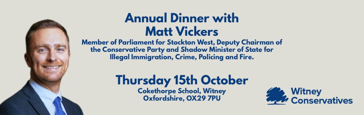 Annual Dinner with Matt Vickers MP