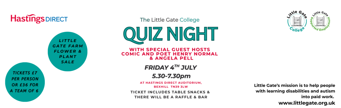 Hastings Direct Little Gate Fundraiser Quiz Night