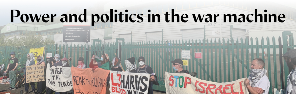 Power and politics in the war machine: global social forces, local resistance