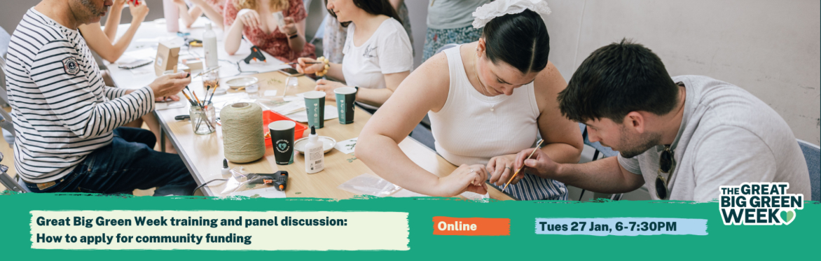 How to applying for community funding: Great Big Green Week 2026 training