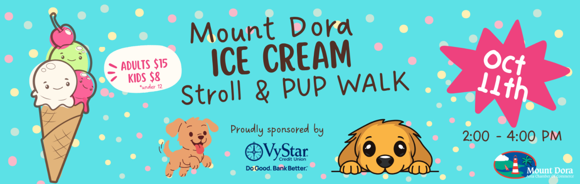 Mount Dora Ice Cream Stroll - April 12 2-4pm