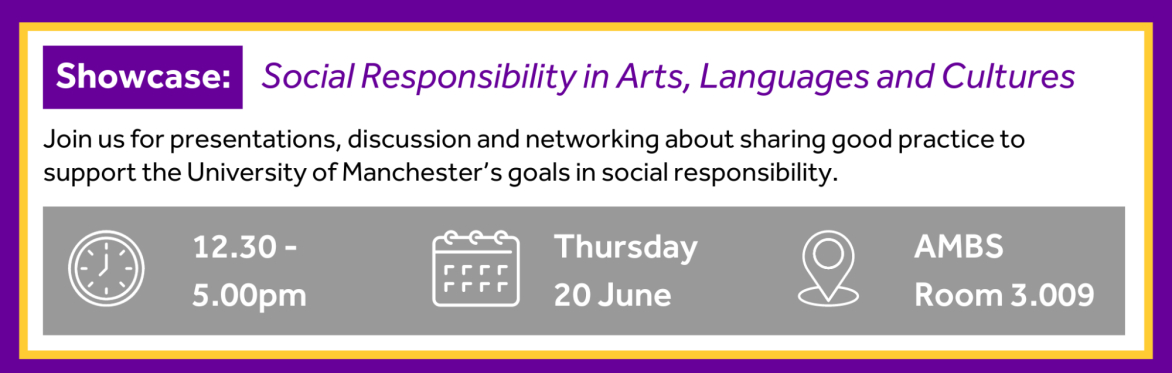 Social Responsibility in Arts, Languages and Cultures Showcase