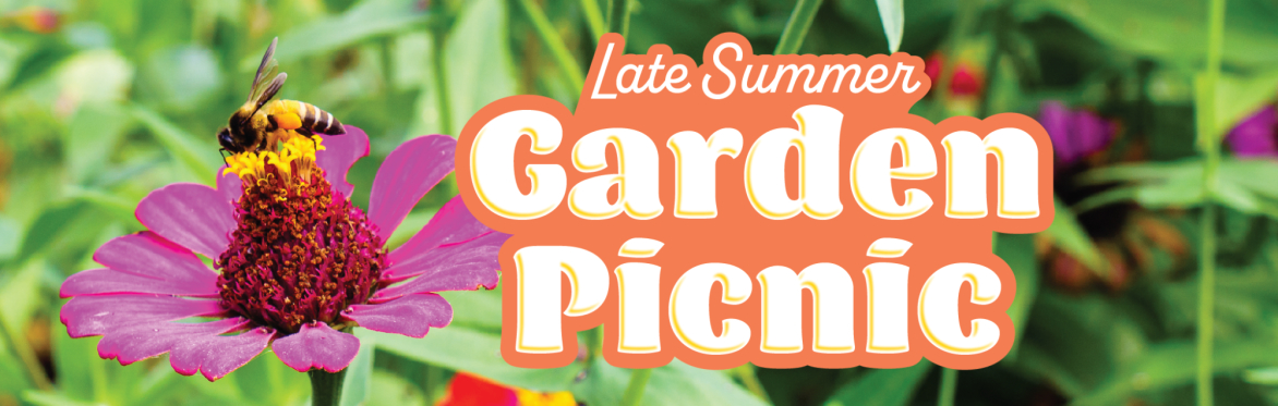 Late Summer Garden Picnic Event Banner