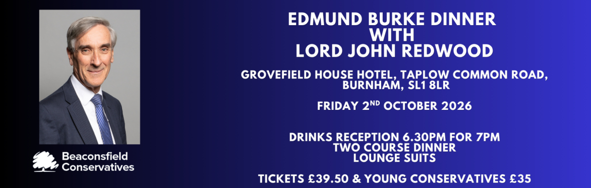 The Edmund Burke Dinner with Lord John Redwood