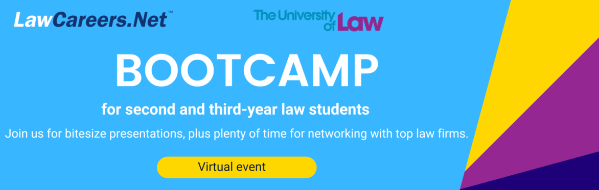 Second/third-year Bootcamp | LawCareers.Net x The University of Law
