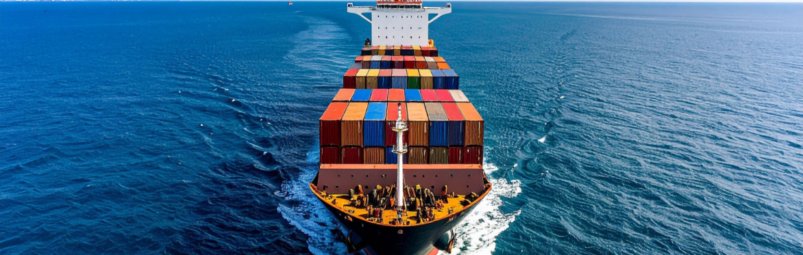 argo Ship Carrying Shipping Containers on the Ocean