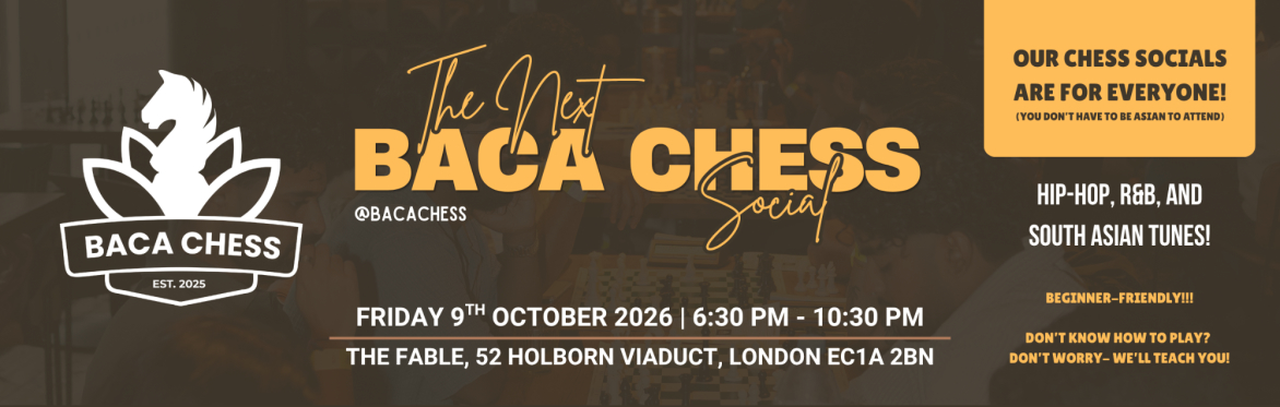 BACA Chess Social - October 9th 2026
