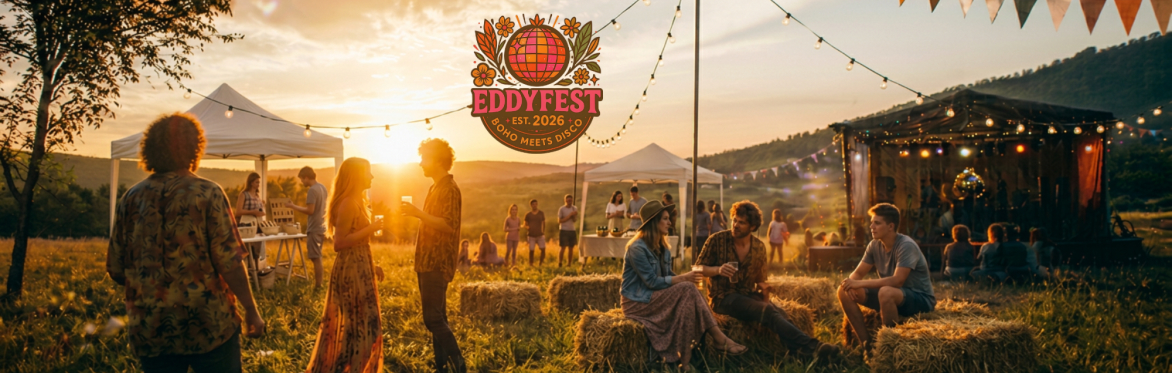 Festival people in a field