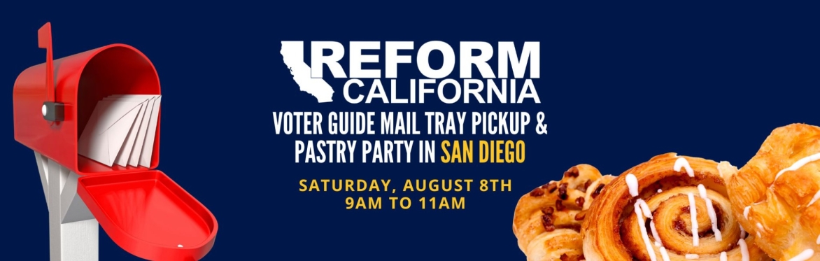 Voter Guide Mail Tray Pickup & Pastry Party — San Diego