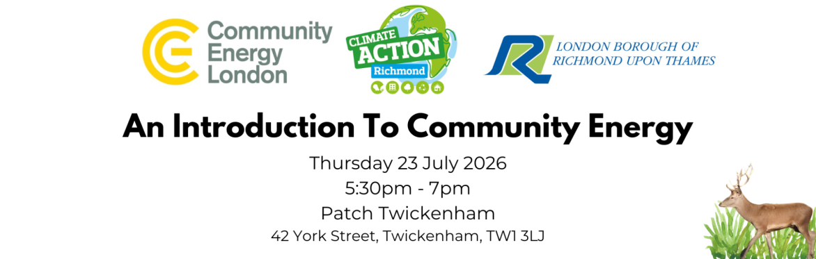 Richmond Council x CEL: An introduction to community energy