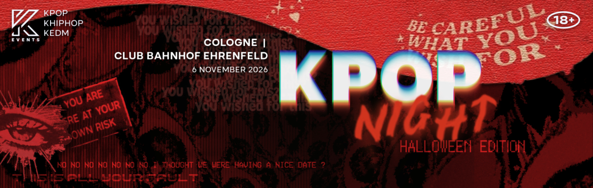 OfficialKEvents | COLOGNE: KPOP & KHIPHOP Night in November - 🎃HALLOWEEN EDITION🎃