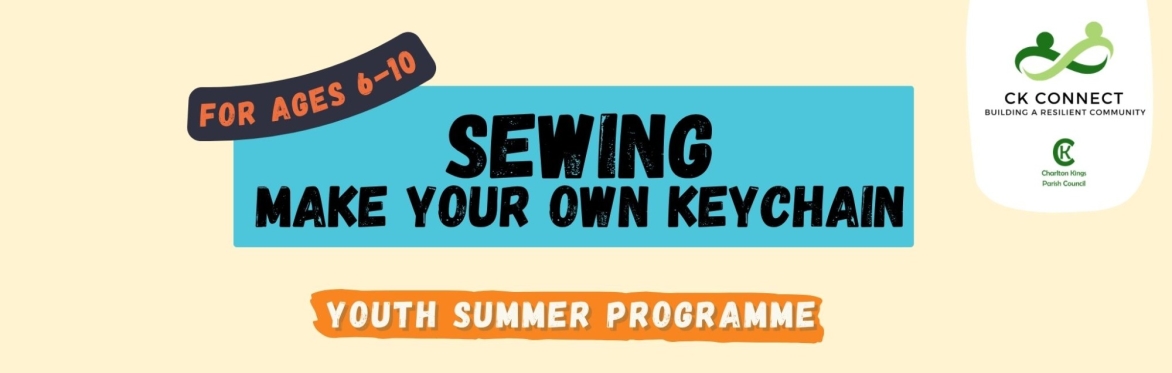 Create your own Keychain/Bag charm - Sewing (Age 6 - 10yrs)