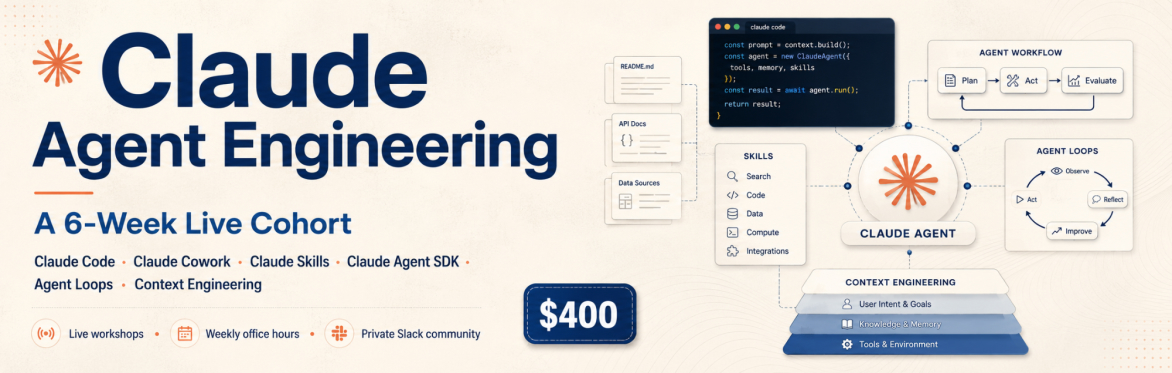 Claude agent engineering: Master Claude Ecosystem in Six Weeks