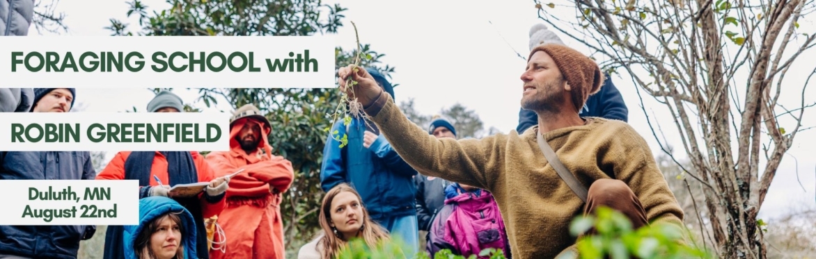 Robin Greenfield teaching at Foraging School