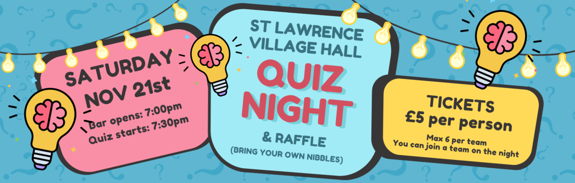 Quiz Night @ St Lawrence village Hall