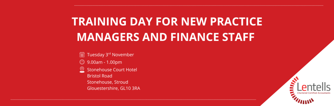 Training Day for New Practice Managers & Finance Staff - Stroud