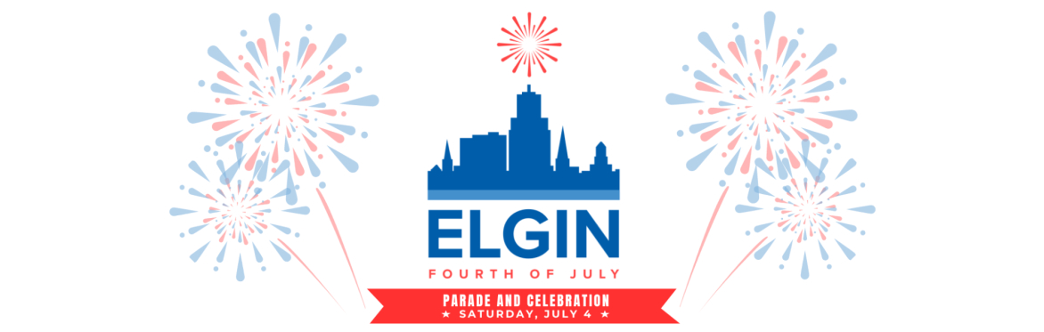 Elgin's Fourth of July Banner
