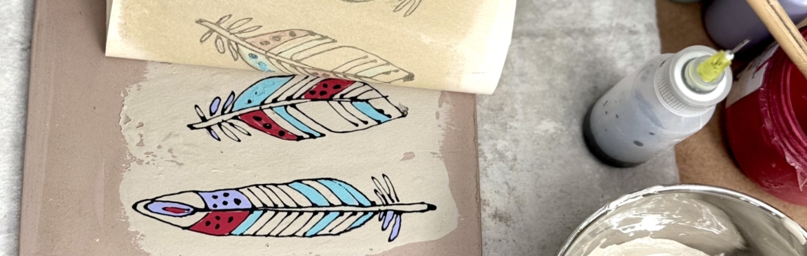 Mono-Print Surface Decoration with Joanna Szwej-Hawkin