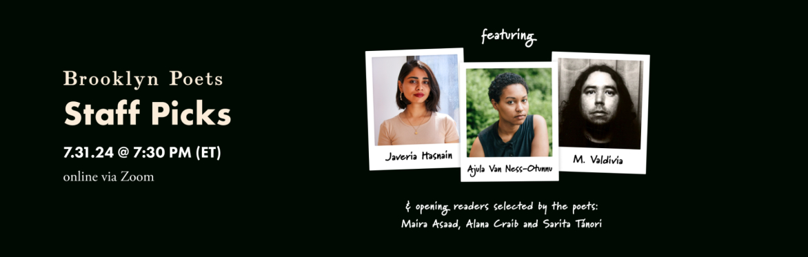 Brooklyn Poets Staff Picks