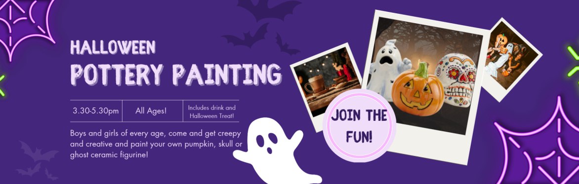 Halloween Pottery Painting for All Ages at The Bake House